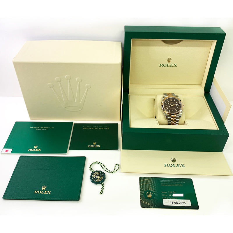 Rolex Detajust 126301 Chocolate Dial