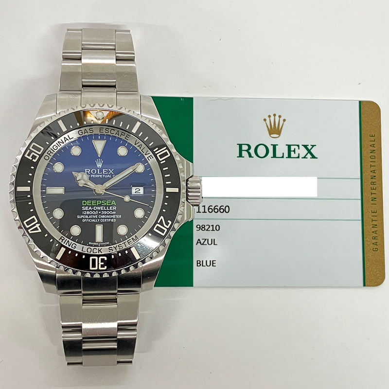 Rolex Deepsea 116660 James Cameron D-Blue Dial