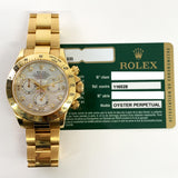 Rolex Cosmograph Daytona 116528 White Mop Diamond Dial
