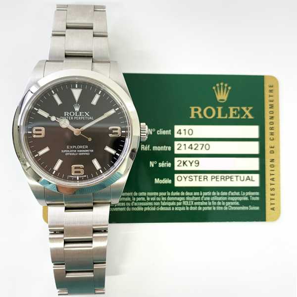 Rolex Explorer 214270 Black Dial Apr 12