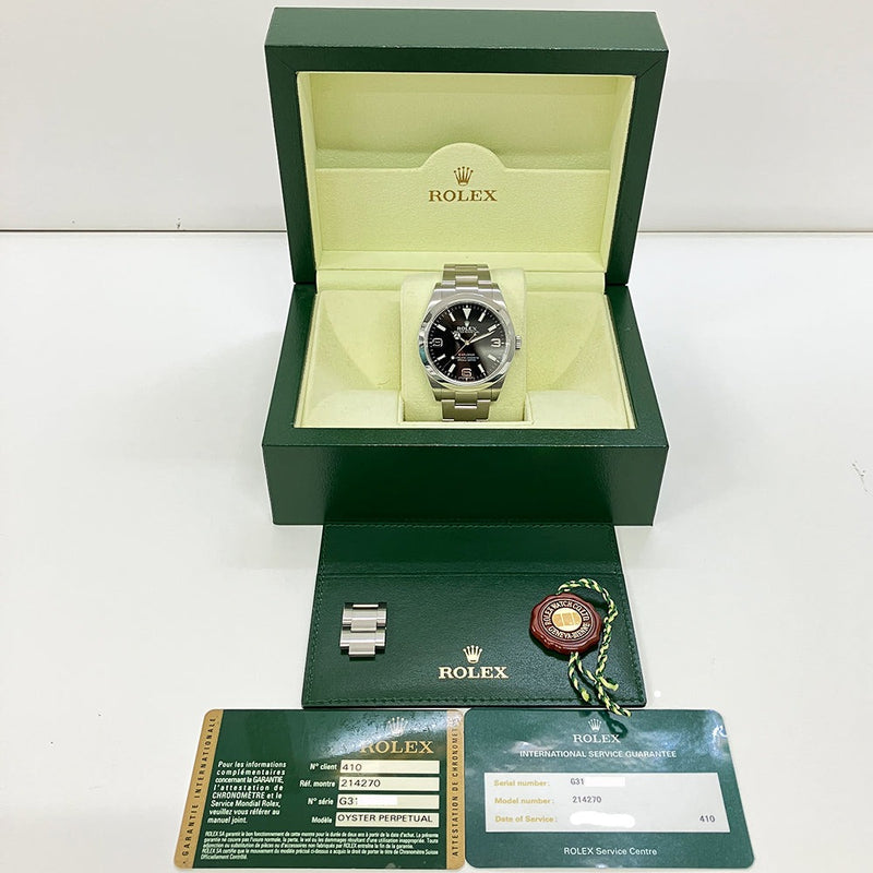 Rolex Explorer 214270 Black Dial