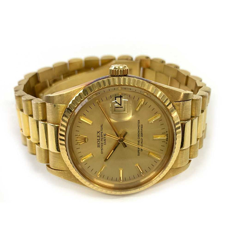Rolex Oyster Perpetual 15038 Champagne Dial