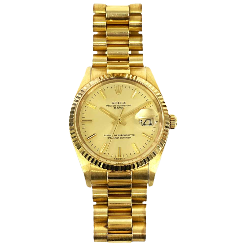 Rolex Oyster Perpetual 15038 Champagne Dial