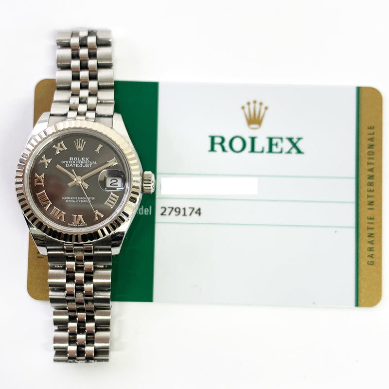 Rolex Lady-Datejust 279174 Dark Grey Roman Dial
