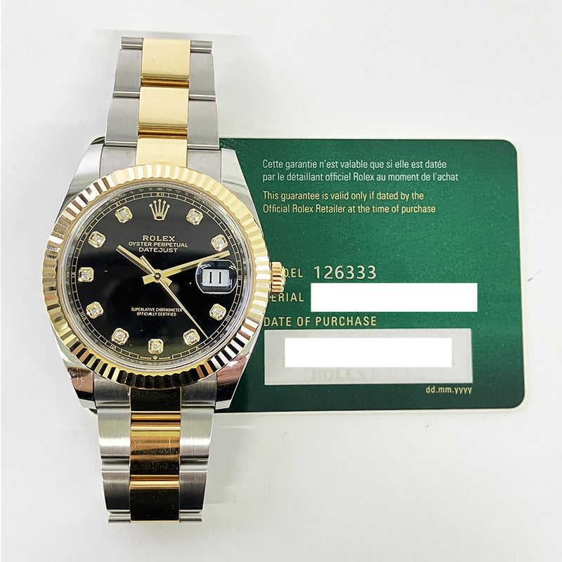 Rolex Datejust 126333 Black Diamond Dial