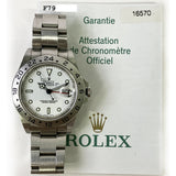Rolex Explorer 16570 White Dial