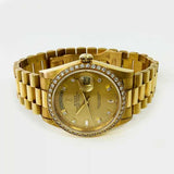 Rolex Day-Date 18348 Champagne Diamond Dial