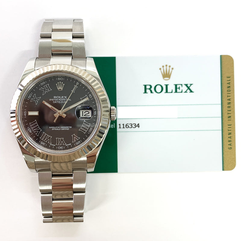 Rolex Datejust 116234 Black Roman Dial