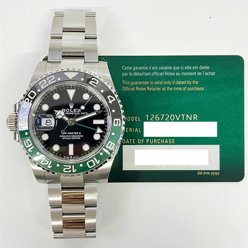 Rolex Gmt-Master 126720VTNR Sprite Dial