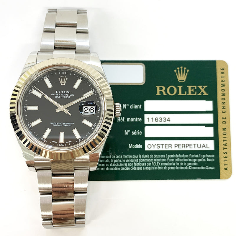 Rolex Datejust 116334 Black Dial