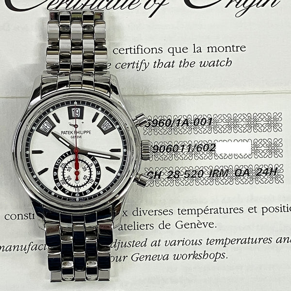 Patek Philippe Annual Calendar Flyback Chronograph 5960/1A-001 Silver-White Dial May 16