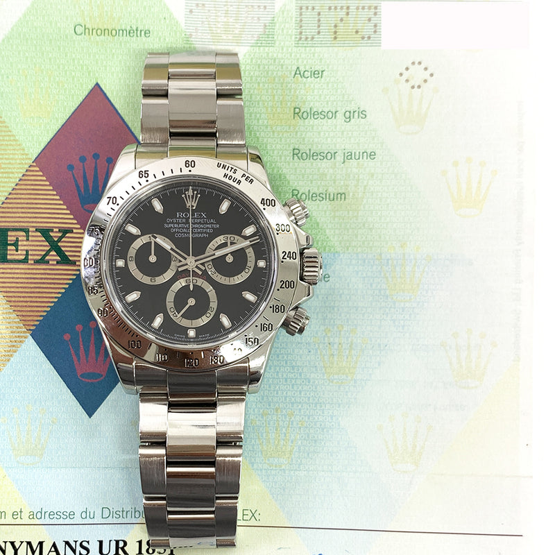 Rolex Cosmograph Daytona 116520 Black Dial