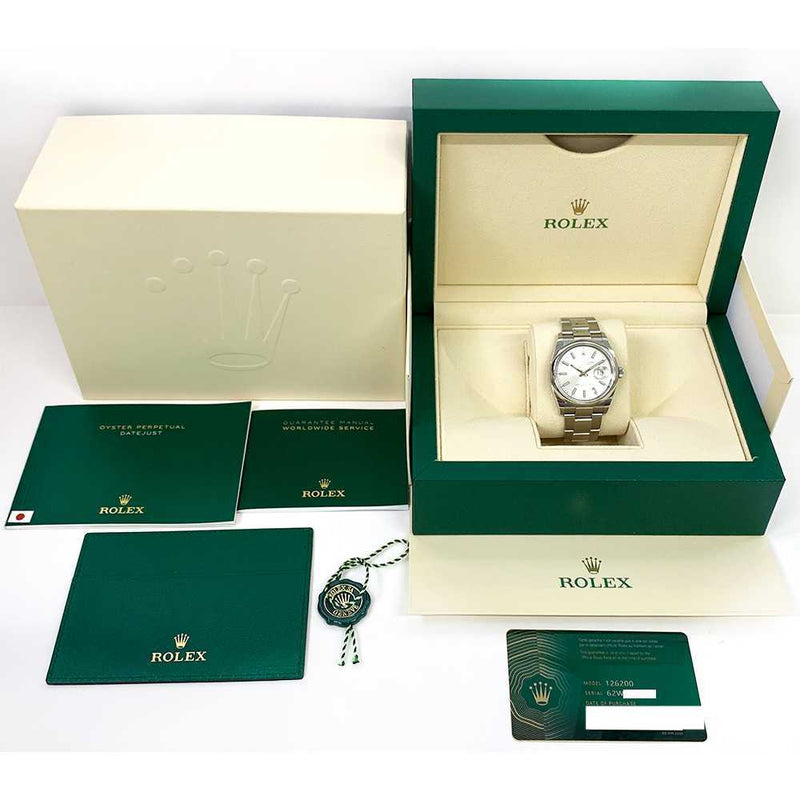 Rolex Datejust 126200 Silver Dial