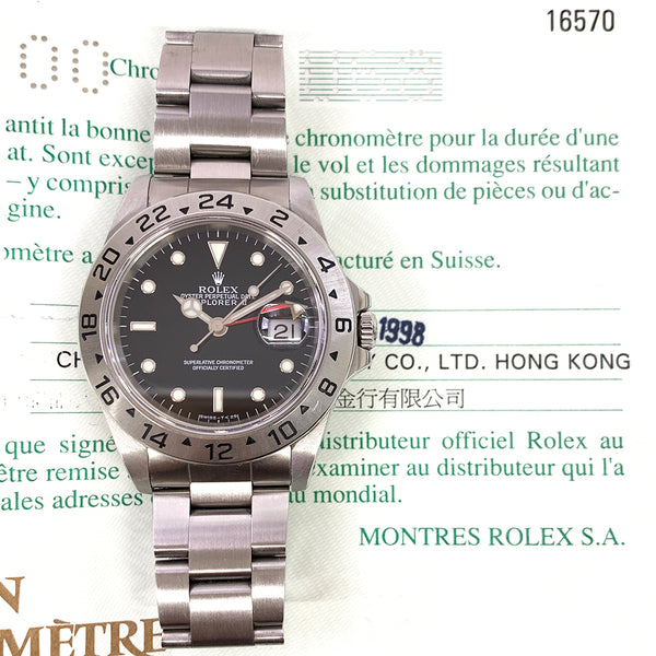 Rolex Explorer 16570 Black Dial