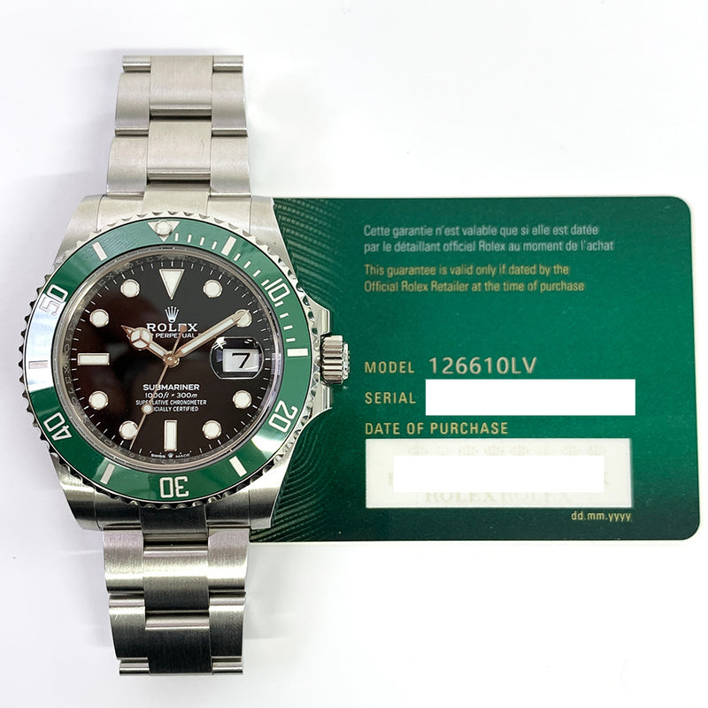 Rolex Submariner Date 41mm Green Strap & Bracelet