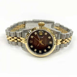 Rolex Lady-Datejust 69173 Red Vignette Diamond Dial