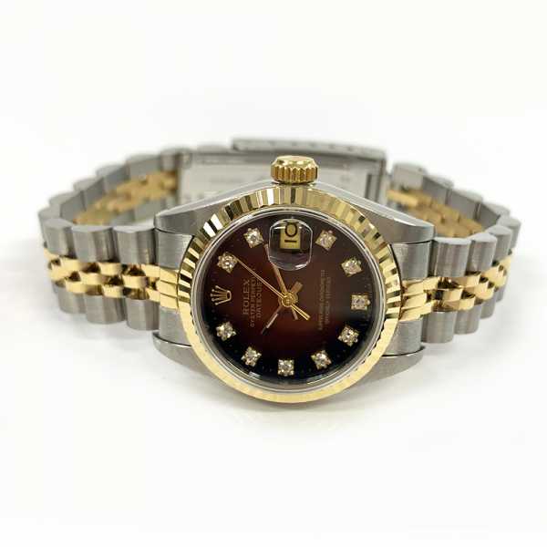 Rolex Lady-Datejust 69173 Red Vignette Diamond Dial