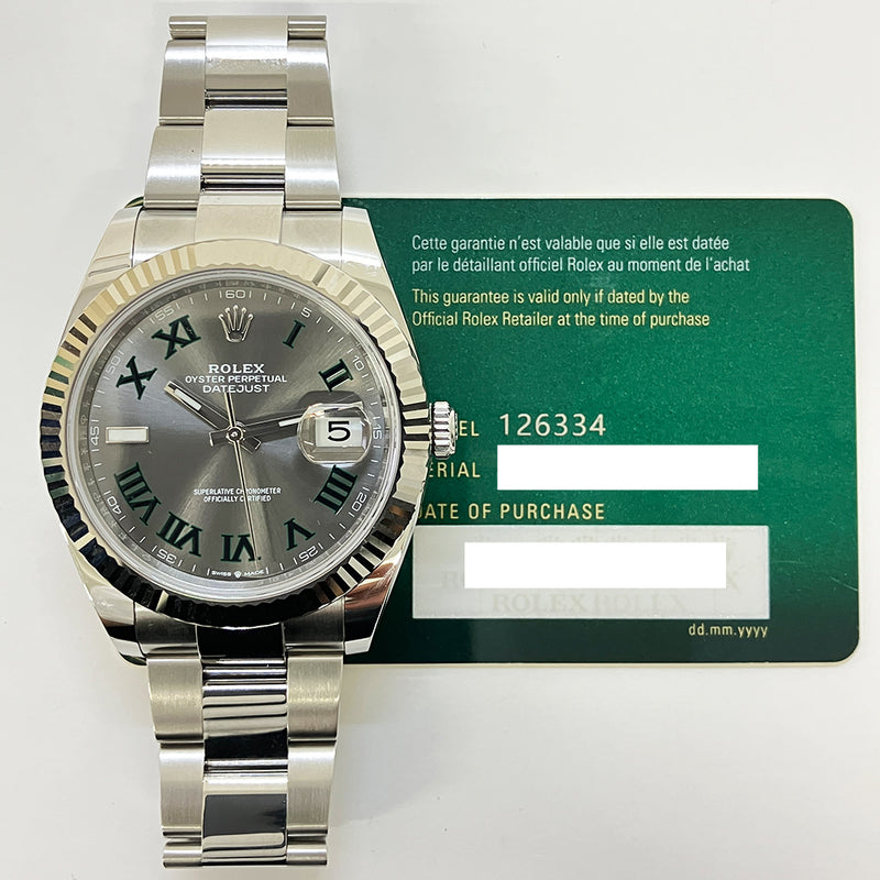 Rolex Datejust 126334 Wimbledon Dial