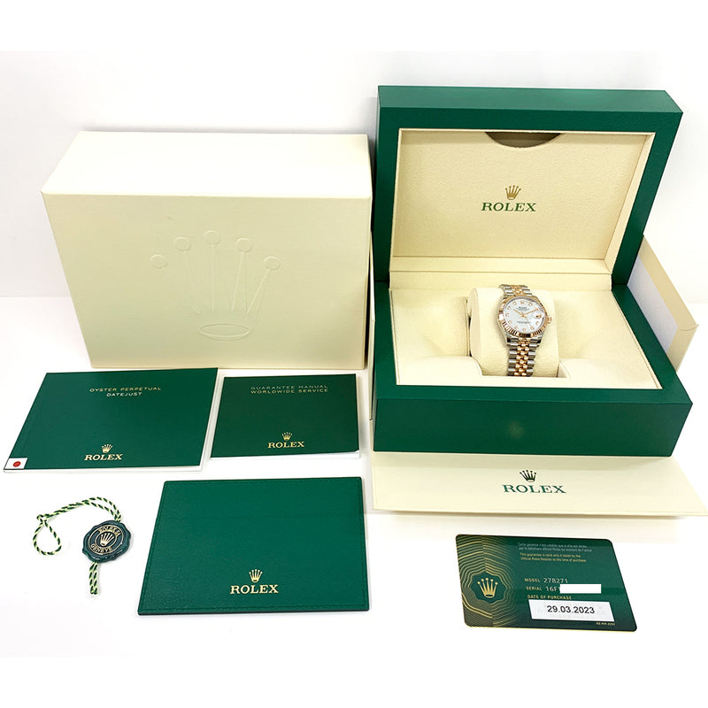 Rolex Datejust 278271 White Mop Diamond Dial