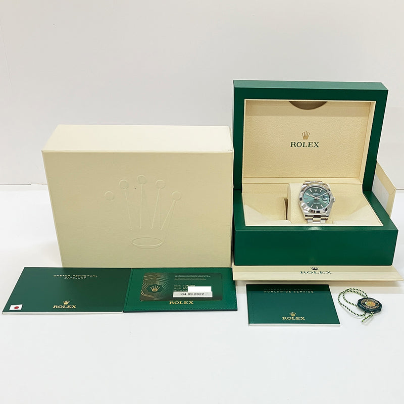 Rolex Detajust 126300 Green Dial