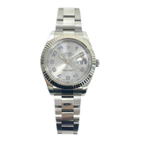 Rolex Datejust 116334 Silver Blue Arabic Dial