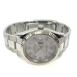 Rolex Datejust 116334 Silver Blue Arabic Dial