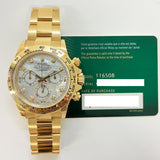 Rolex Cosmograph Daytona 116508 White Mop Diamond Dial
