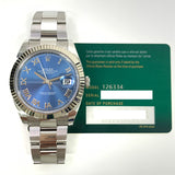 Rolex Datejust 126334 Blue Roman Dial