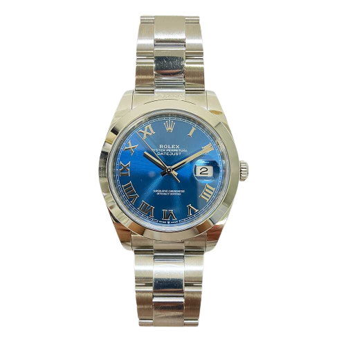 Rolex Datejust 126300 Blue Roman Dial