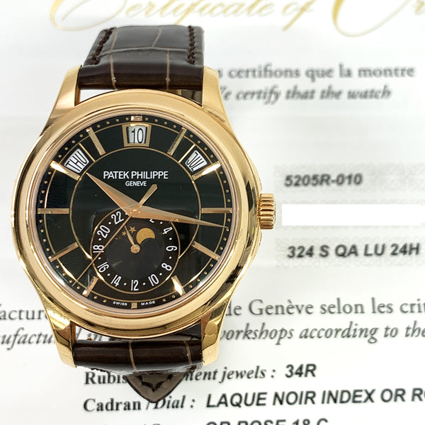 Patek Philippe Annual Calendar 5205R-010 Black Dial