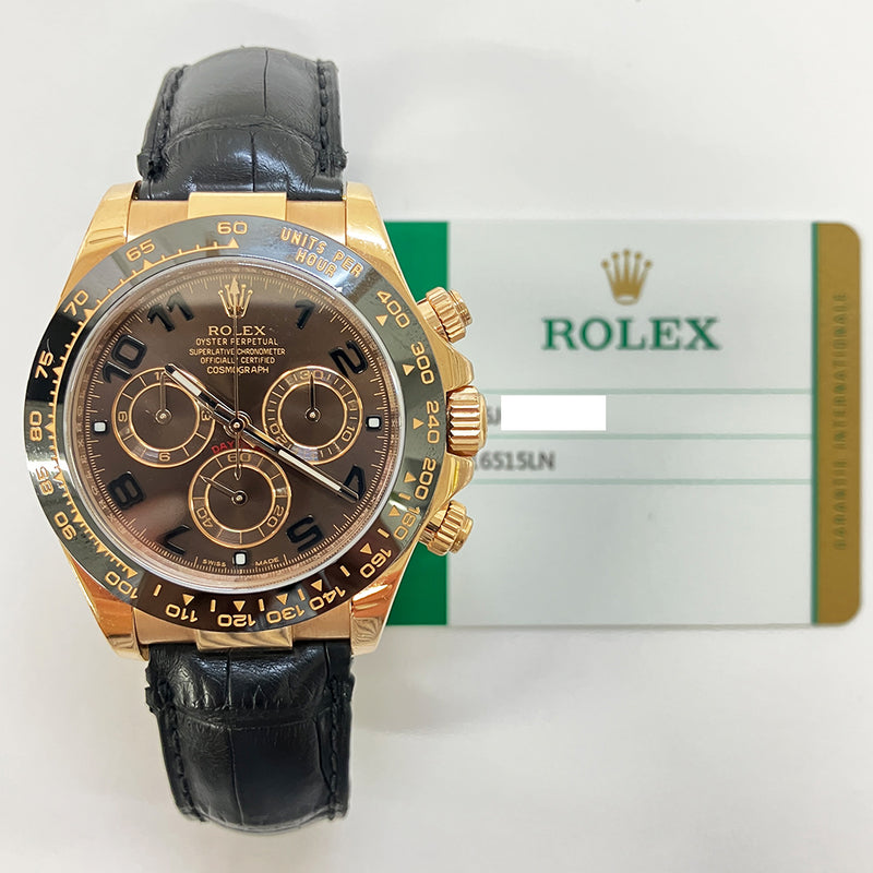 Rolex Cosmograph Daytona 116515LN Chocolate Arabic Dial