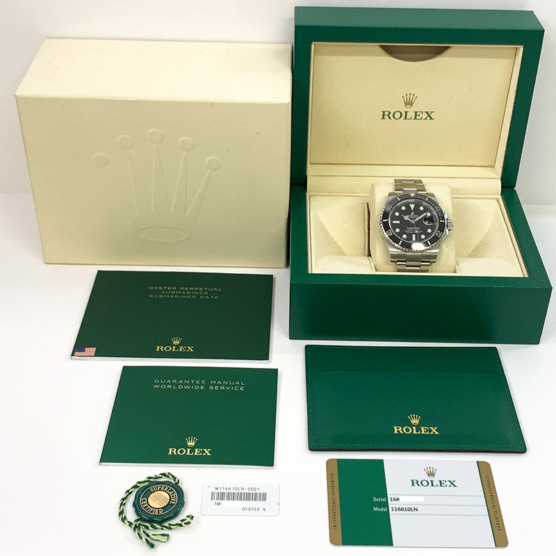 Preowned Rolex Submariner Black Dial 116610LN - Global Watch Shop