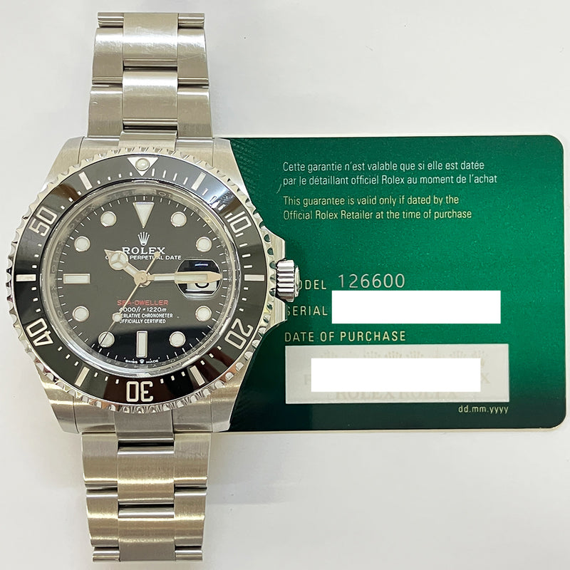 Rolex Sea-Dweller 126600 Black Dial