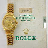 Rolex Lady-Datejust 69278 Champagne Diamond Dial