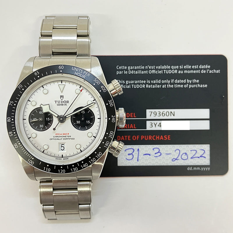 Tudor Black 79360N Panda Dial