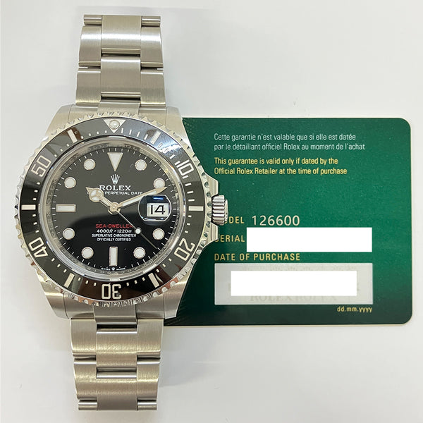 Rolex Sea-Dweller 126600 Black Dial