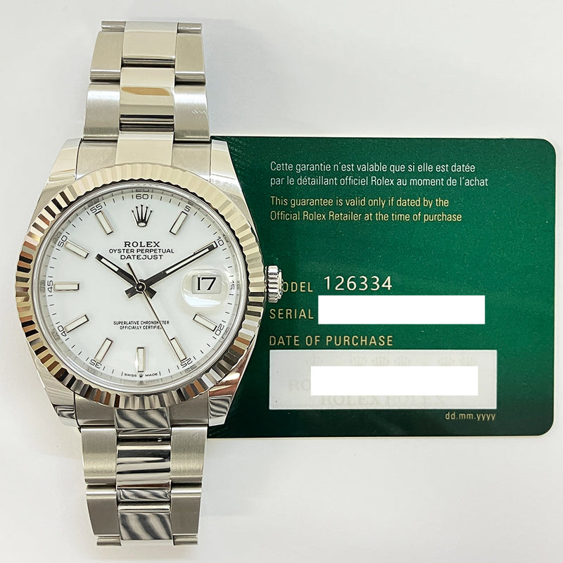 Rolex Datejust 126334 White Dial