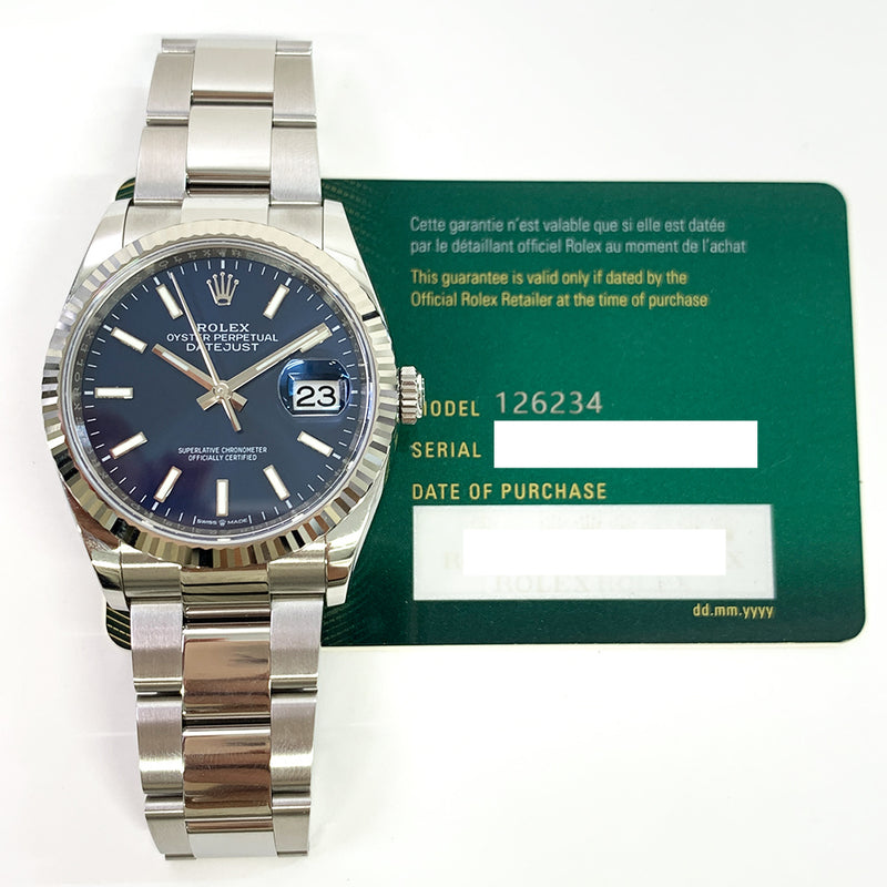 Rolex Datejust 126234 Blue Dial