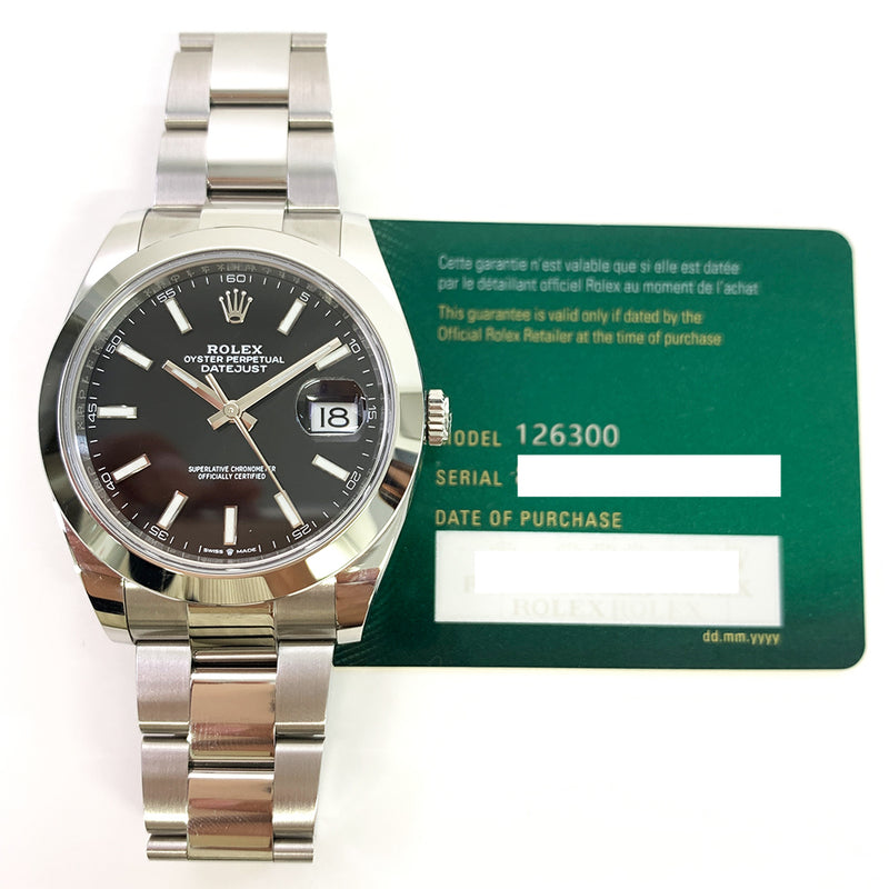 Rolex Datejust 126300 Black Dial