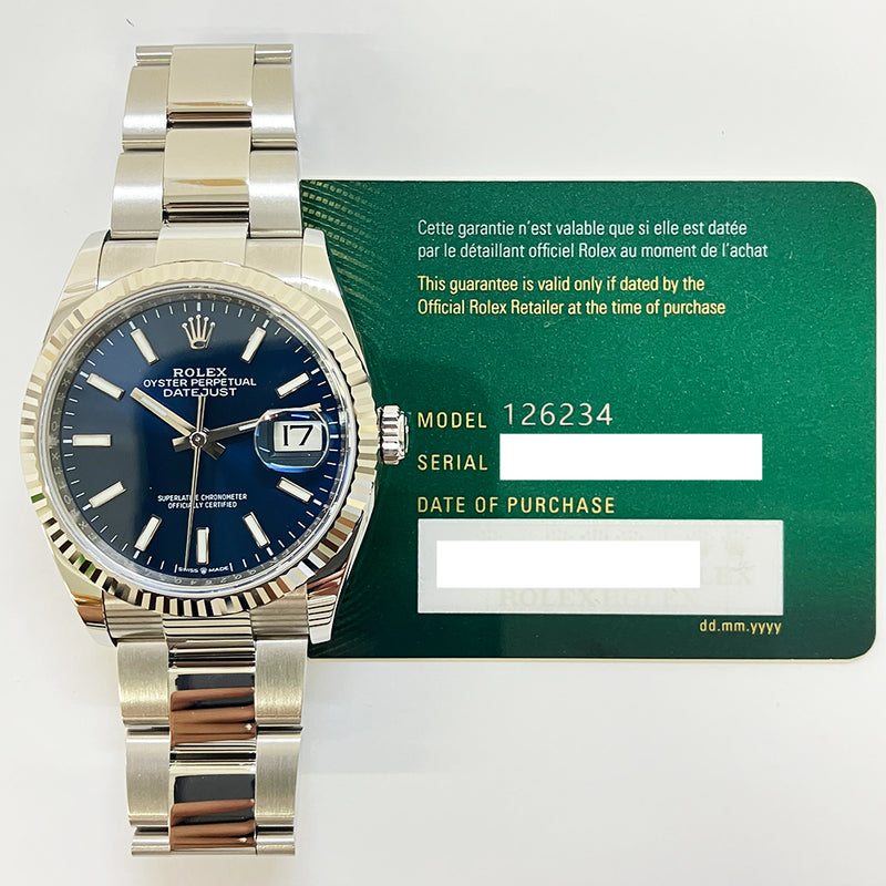 Rolex Datejust 126234 Blue Dial