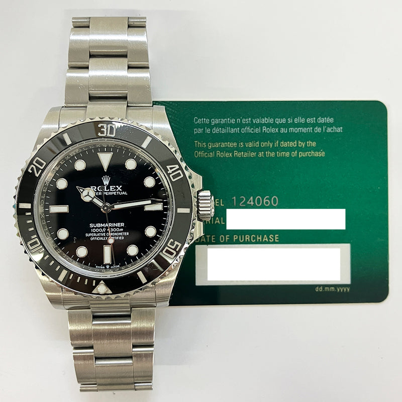 Rolex Submariner 124060 Black Dial