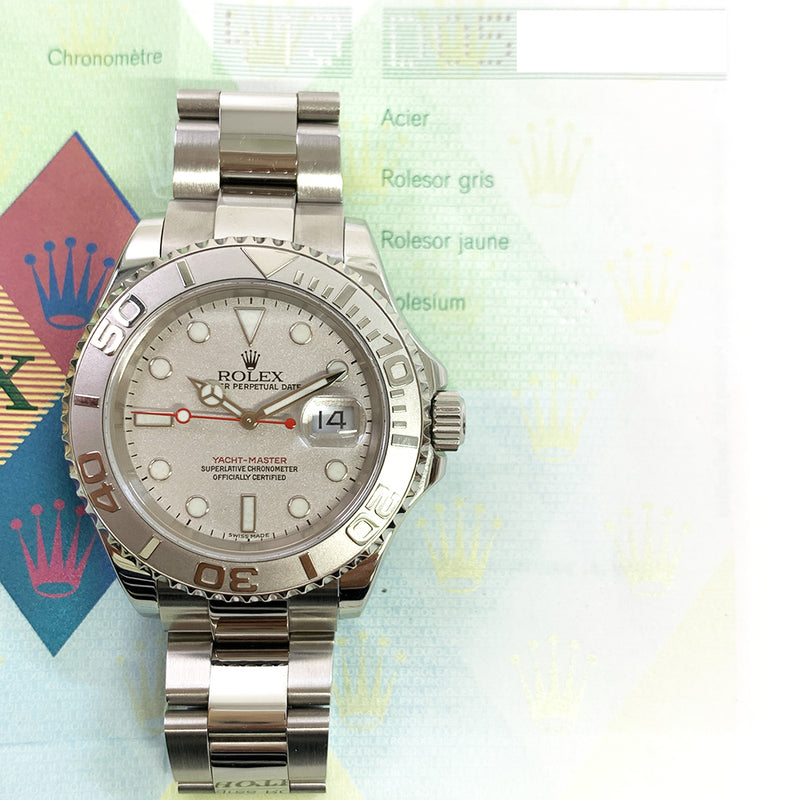 Rolex Yacht-Master 16622 Platinum Dial