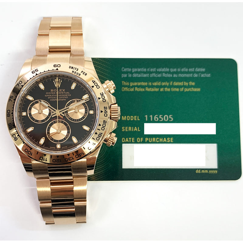 Rolex Cosmograph Daytona 116505 Black Dial