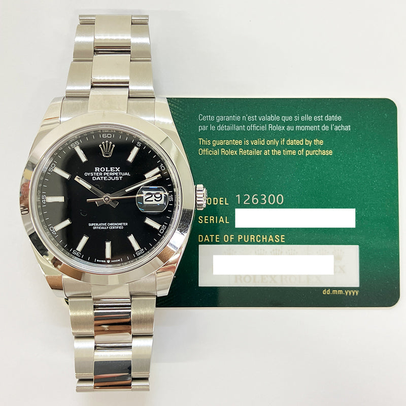 Rolex Datejust 126300 Black Dial