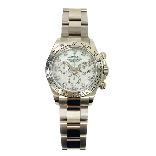Rolex Cosmograph Daytona 116509 White Mop Diamond Dial