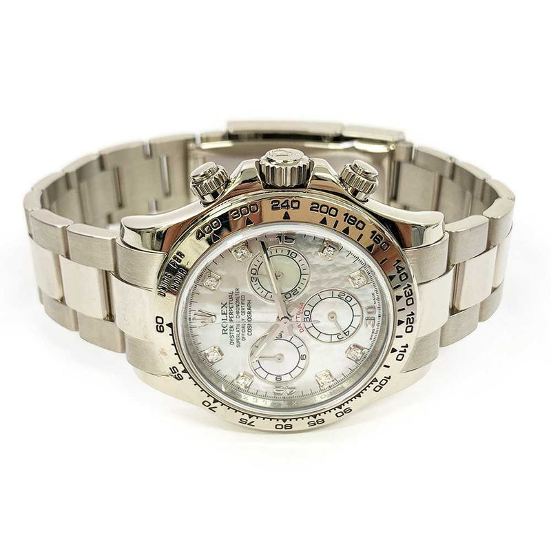 Rolex Cosmograph Daytona 116509 White Mop Diamond Dial