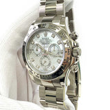 Rolex Cosmograph Daytona 116509 White Mop Diamond Dial