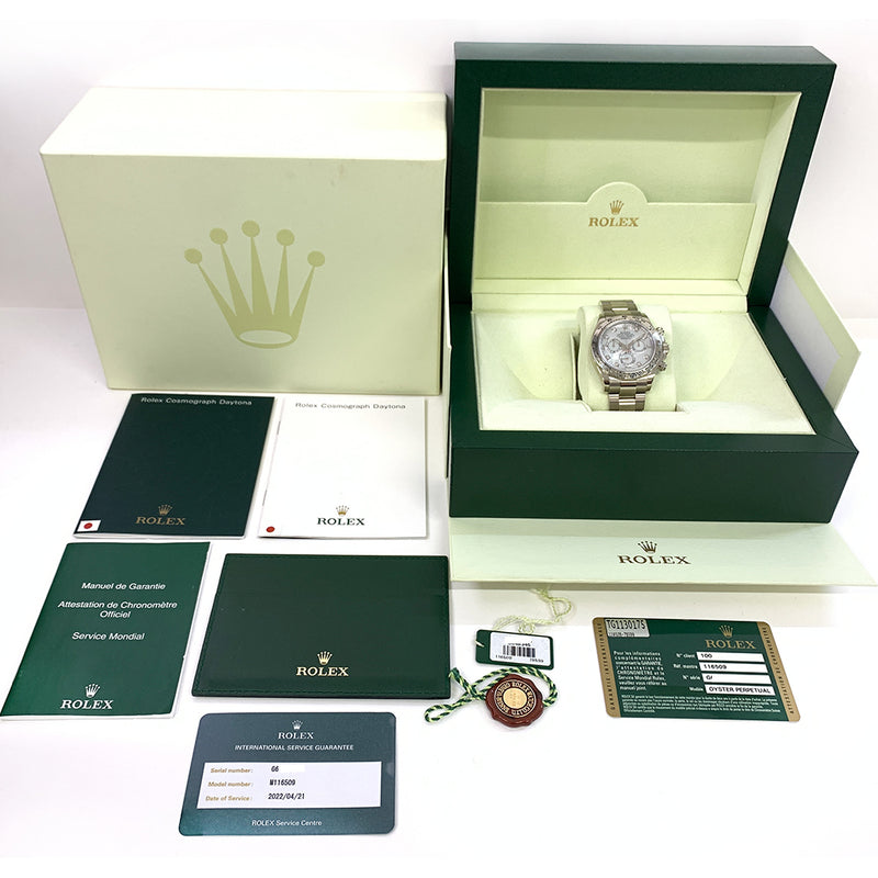 Rolex Cosmograph Daytona 116509 White Mop Diamond Dial