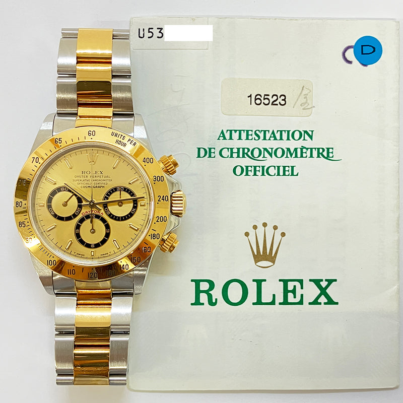 Rolex Cosmograph Daytona 16523 Champagne Dial