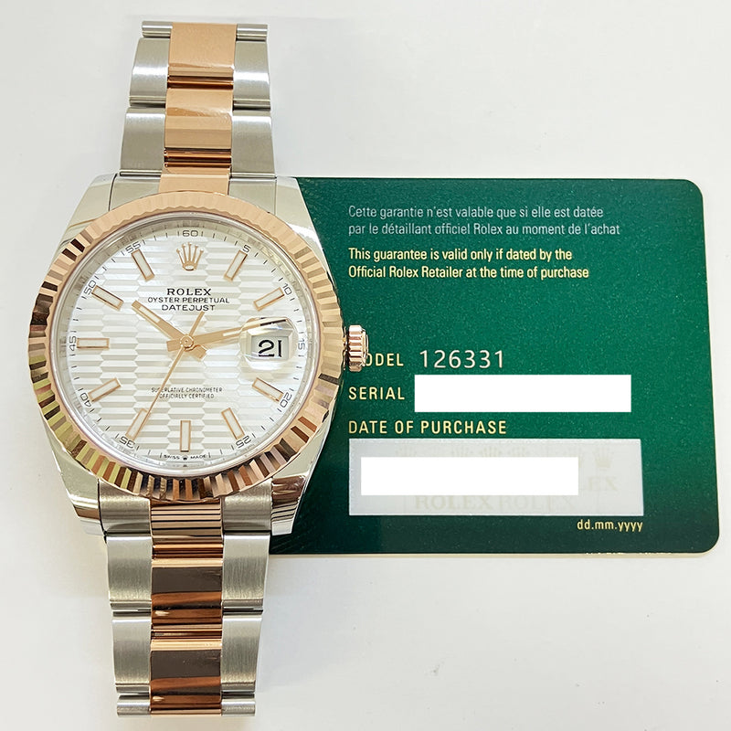 Rolex Datejust 126331 Silver Fluted Dial